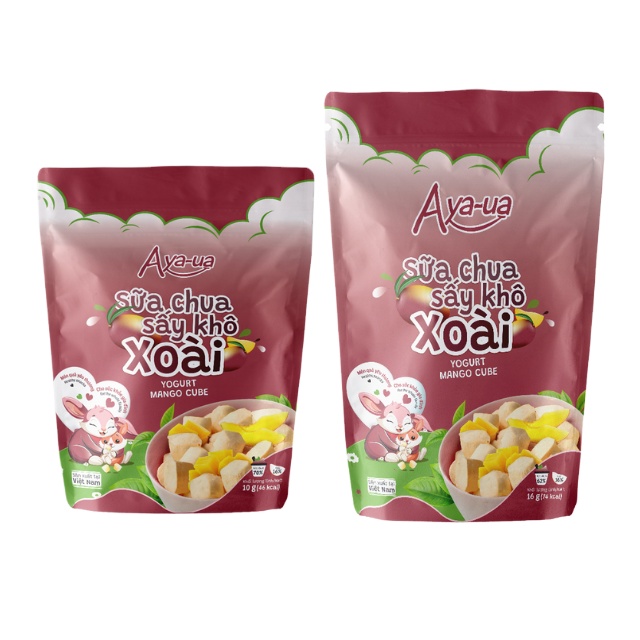 OEM/ODM Ayaua, сублимированный йогурт со вкусом манго, пробиотические закуски для детей, упаковка 16 г