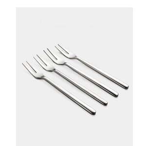 Vajilla Tenedor de fruta Mango hecho a mano de acero inoxidable Tenedor de utensilios de cocina de plata Vintage para uso en el hogar y el restaurante - Product Image 6