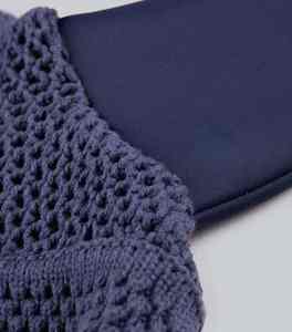 ผ้าคลุมหูม้าถักโครเชต์คุณภาพสูง ระบายอากาศได้ดี น้ำหนักเบา ซักได้ เหมาะสำหรับใช้ในคอกและขี่กลางแจ้ง - Product Image 3