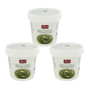 Vente en gros de crème de pistache 45% 1 kg de pâte de noix en vrac dans un seau pour pâtisserie, dessert, crème glacée et traiteur - Product Image 1