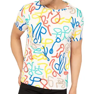 Logotipo impreso Camiseta de sublimación de poliéster de algodón personalizada de alta calidad Tasa de venta completa 2024 Camisetas de sublimación