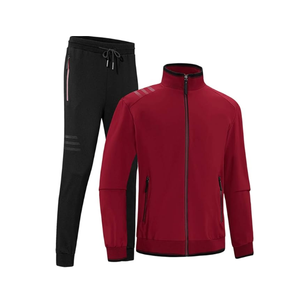 Sweatshirts de survêtement deux pièces fermeture éclair personnalisé coupe ajustée ensemble de course décontracté prix abordable OEM et emballage personnalisé - Product Image 1