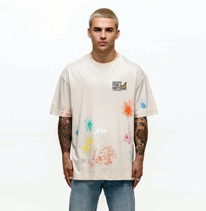 T-shirt ample de haute qualité 200 GSM 100% coton pour hommes-Épaule tombante respirante, nouveautés - Product Image 1