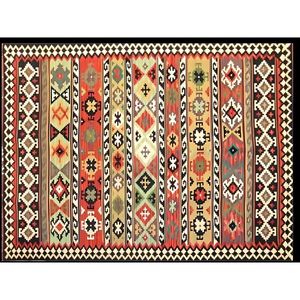Ensemble de grands tapis tissés en coton durables définissant l'espace pour les salons et les chambres à coucher - Product Image 3