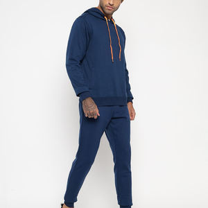 Conjuntos de pantalones de chándal con capucha de algodón de rizo francés de alta calidad para hombre, chándales de invierno de gran tamaño con estampado personalizado, ropa deportiva sólida con capucha - Product Image 2