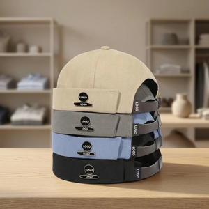 Unisex 6-Panel Baseball <b>Cap</b> Solid Color Adjustable Buckle Closure Cotton Canvas Casual <b>Hat</b> With Logo On Brim - Product Image 4