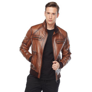 Veste en cuir pour homme sur mesure, professionnelle, en gros, 2024, écologique, respirante, imperméable, chauffante, manches longues - Product Image 5