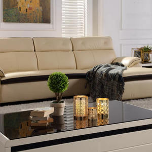 Soporte votivo redondo de latón con diseño de corte láser para luz de té en acabado dorado, Juego de 3 para decoración navideña y del hogar - Product Image 6