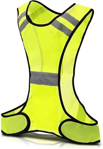 Chaleco de Seguridad Reflectante de Alta Visibilidad con Logotipo Personalizado, 100% Poliéster, para Trabajo de Construcción - Product Image 2