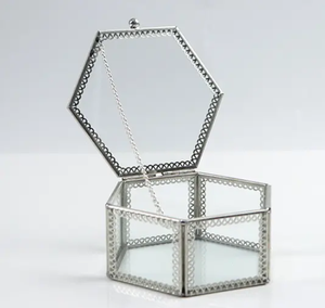 Comptoir Table verre beauté maquillage bijoux organisateur verre bijoux tiroir armoire verre cosmétique boîte de rangement - Product Image 6