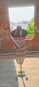 Vente en gros de sarongs de plage indiens imprimés en blocs à la main, tissu en voile doux, paréo d'été, couleur biologique naturelle - Product Image 3