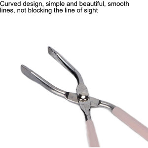 Pince à épiler à sourcils de Salon professionnel avec poignée de meulage pince d'épilation de précision poignée de ciseaux facile meilleure pince à épiler à cils - Product Image 3