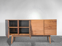 Aparador de Madera de Teca Sólida, Mueble de Almacenamiento para Restaurante, Hotel, Villa, Resort, Cafetería, Mobiliario Comercial para Hostelería, Venta al Por Mayor