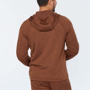 Sudadera con capucha y cremallera completa para hombre, suave y cálida para uso diario - Product Image 5