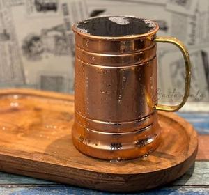 Authentic copper mug with smooth interior and classic handle ideal for daily use in elegant kitchens or <b>cocktail</b> parties - Product Image 2