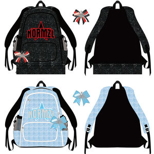 Custom Kids <b>Glitter</b> Cheer <b>Bag</b> Unisex Sports Travel Sparkle Backpack with Anti-theft Zipper Closure Fashion Polyester Lining - Product Image 4