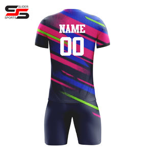 Maillots de football personnalisés impression par sublimation football 100% maillots de football en polyester ensembles de maillots de football respirants - Product Image 4