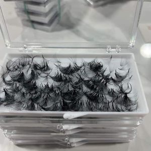 Haute Qualité 16D Volume Extensions De Cils À La Main En Soie Maquillage Emballage Plateau Fabricant Asiatique 8-15mm Longueur - Product Image 6