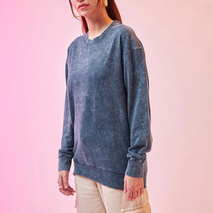 <b>Women's</b> Winter Workout Gym Sweatshirt Casual Oversized Pullover Crewneck 100% Cotton Custom Printed <b>Pattern</b> Lined Design - Product Image 2