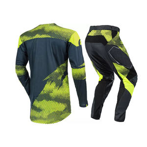 Les ensembles d'uniformes de motocross faits par polyester conçoivent en fonction du client deux costumes de motocross de morceaux avec le service d'OEM - Product Image 2