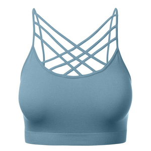 Sujetadores Deportivos para Mujer Tallas Grandes, Secado Rápido, Transpirables, Sin Costuras, Ligeros, con Triple Cruzado Frontal, Talla Personalizada, Venta al Por Mayor - Product Image 1