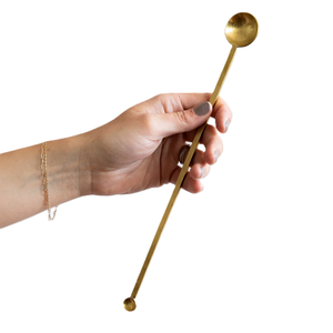 Cuillère à bar en laiton, qualité exclusive, artisanat, accessoires de cuisine, manche long, design moderne - Product Image 4