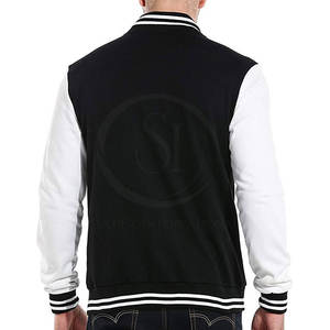 Veste Letterman pour hommes de haute qualité sur mesure tissu de laine à séchage rapide léger Premium vêtements d'hiver col montant capuche haute - Product Image 3