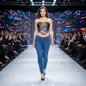 Corset en satin à imprimé gothique sublimé avec motif pistolet et rose, style overbust |   Imprimés de roses et de tournesols pour vêtements streetwear - Product Image 5