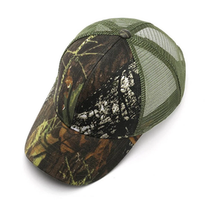 Promotion chaude Structuré Camouflage 6 Panneau Camionneur Chapeaux Léger Logo Personnalisé Maille Blanc Chapeaux De Chasse Pour Hommes Sport Voyager - Product Image 2