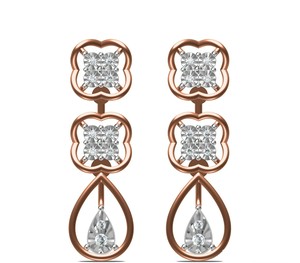 Conjunto de combinación de collar y pendientes de oro amarillo blanco de 10K 14K 18K de plata 925, conjunto de tres piezas de joyería de corte suave - Product Image 2