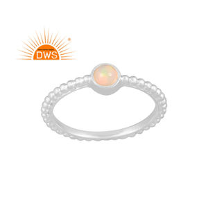 New Arrival Sterling <b>Silver</b> Natural Ethiopian <b>Opal</b> Gemstone Statement <b>Ring</b> Custom Jewelry Manufacturer - Product Image 1
