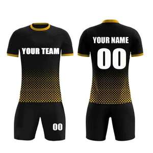 Vente chaude sur mesure multicolore 100% polyester anti-UV maillots de football écologiques pour hommes adultes OEM ensembles d'uniformes de football - Product Image 1