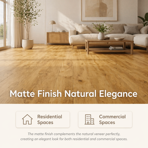 Parquet <span class=keywords><strong>en</strong></span> bois d'ingénierie moderne <span class=keywords><strong>en</strong></span> chêne pour l'intérieur, placage multicouche avec nœuds naturels pour salon - Product Image 5