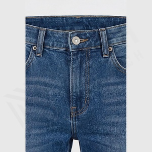Custom Logo <b>High</b> Quality <b>Men</b> <b>Jeans</b> Pants Breathable Mid <b>Waist</b> Plus Size <b>High</b> Street Wholesale Customized Trousers Customized - Product Image 4