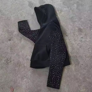 Chándal de diamantes de imitación informal para todos los días de algodón para chándal básico de diamantes de imitación unisex con pantalones para correr - Product Image 5