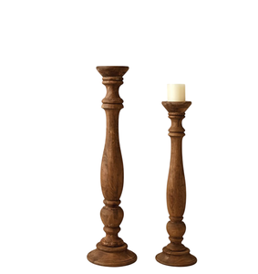 Portavelas de Madera para Decoración de Mesa, Nuevo Portavelas de Madera Pulida para Decoración del Hogar y Regalos - Product Image 3