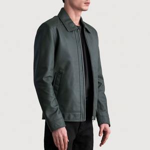 Veste en cuir pour homme sur mesure OEM fabriquée au Pakistan, logo sur le devant, respirante, veste de moto d'hiver - Product Image 5