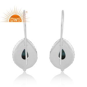 Venta caliente 925 Plata de Ley Natural Kingman turquesa piedra preciosa colgante pendiente joyería personalizada para mujer regalo para ella - Product Image 2
