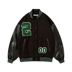 Patchs en chenille personnalisés de haute qualité Vestes universitaires Vestes Letterman pour hommes Logos brodés Vestes de baseball universitaire - Product Image 5