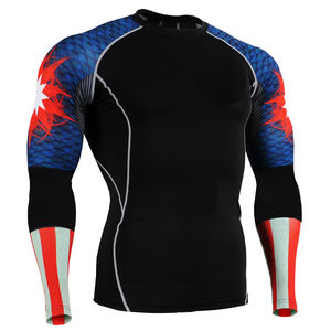 Meilleur 2025 flambant neuf le plus populaire OEM Rash Guard pour les hommes élégant respirant Compression Gym Wear chemise Design le plus fabriqué - Product Image 1