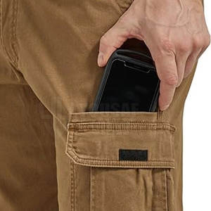 Pantalones cargo ligeros de cintura alta informales para hombre, cómodos, transpirables, de secado rápido, 100% algodón, último diseño único, servicio OEM - Product Image 4