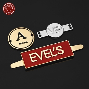 Bag <b>Gold</b> metal plate logo Hijab Abaya Scarf Shoes Custom Brand logo Metal Label Personalised metal tag for <b>Clothes</b> Clothing - Product Image 4