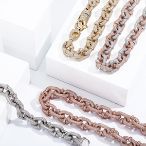 Descubre la Perfección: Cadena Cubana con Dijes Estilo Hip Hop para Hombre, Joyería de Plata Esterlina 925, Accesorio para Fiestas, Moissanita para Bodas - Product Image 5