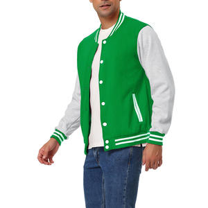 Nouvelles vestes de sport de style universitaire pour hommes, options ODM, matière en mélange de satin de polyester, prix de gros - Product Image 4