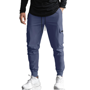 Winter Wear 100% Cotton Canvas Heavyweight Eco-Friendly Casual Cargo Pant <b>Elastic</b> <b>Waist</b> High Street Breathable Men with Pockets - Product Image 1