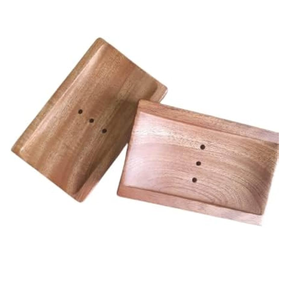 Porte-savon en bois en vente chaude, design moderne, égouttoir artisanal, plateau à savon en bois, prix imbattable - Product Image 2