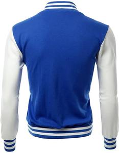 Veste de baseball sur mesure de qualité supérieure fabriquée au Pakistan, tissu de la meilleure qualité, 100% manches en cuir, broderie en chenille, dernier design - Product Image 4