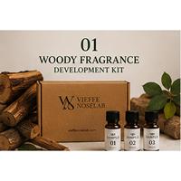 Kit de développement de parfums boisés – Échantillons d'huiles parfumées pour marque privée – Niche Cèdre Bois de Santal – Développement Italie
