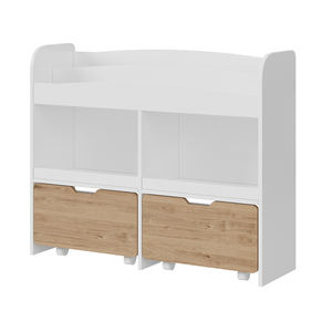 कुशन के साथ घोड़े के आकार का जूता भंडारण बेंच, <span class=keywords><strong>2</strong></span>-टीयर प्यारा प्रवेश बेंच, बच्चों के लिए लकड़ी का जूता रैक बेंच - Product Image 6