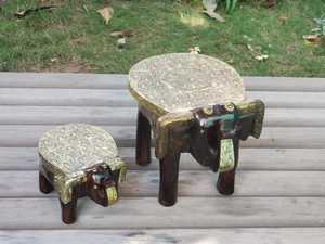 Tabouret éléphant en bois sculpté à la main Design élégant Meubles décoratifs en bois massif faits à la main pour la maison et le salon - Product Image 6